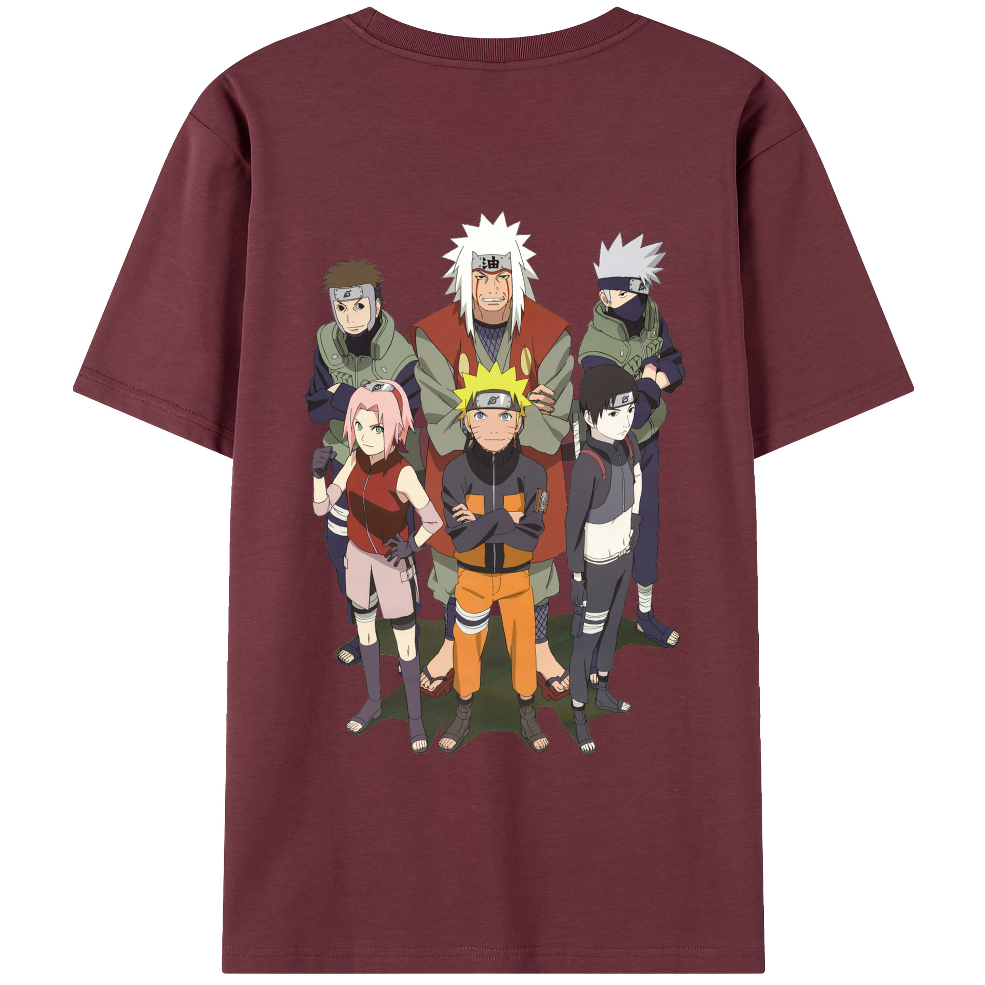 （画像用） NARUTO -ナルト- うずまき ナルト Uzumaki Naruto 綿100％半袖Tシャツ（背面プリント）